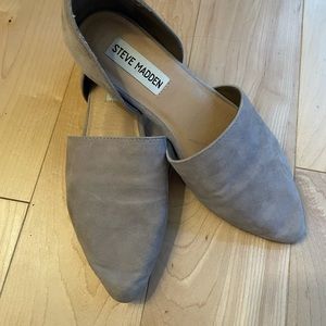 Steve Madden Talent Grey Suede Flats
